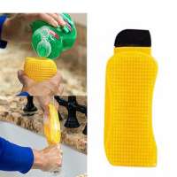 High-Temperature 3 in 1 Multiuse Silicone Sponge Scraper Brush Kitchen Dishes Bath Cleaner Silicone Washing Scrubber